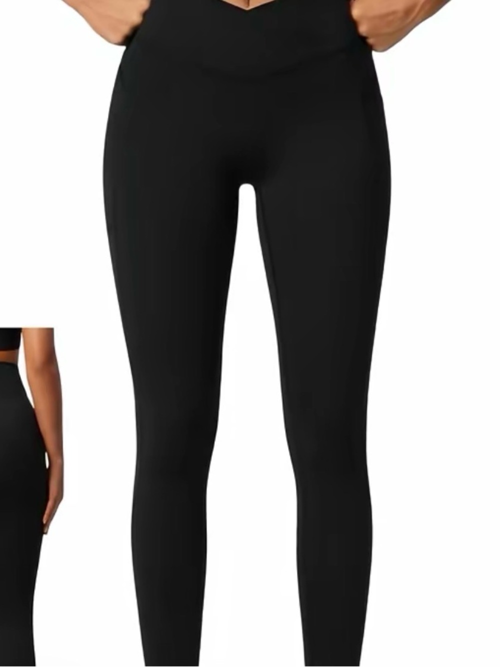 High-Rise Black Performance Leggings
